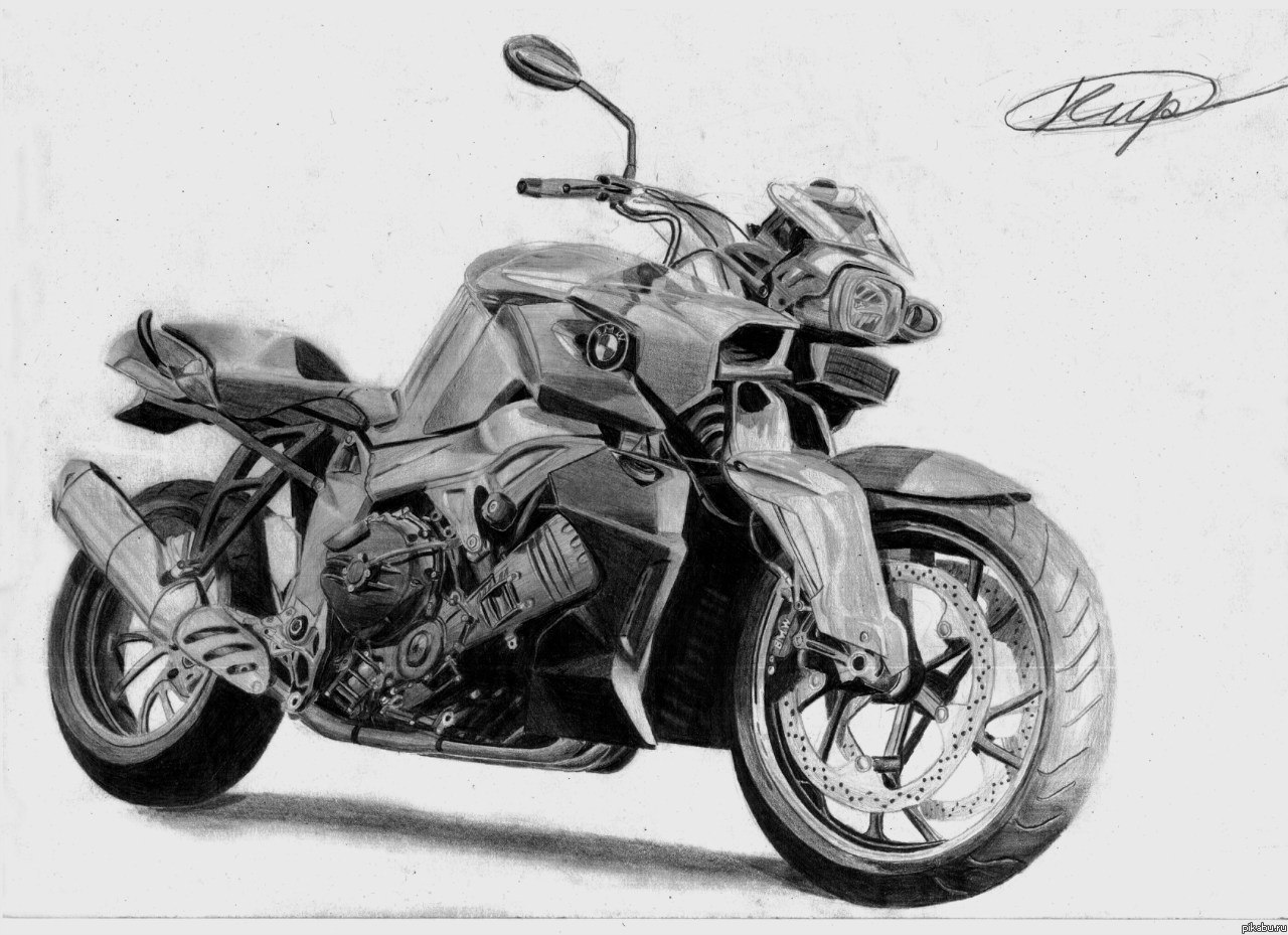 рисунки на мотоциклах 
